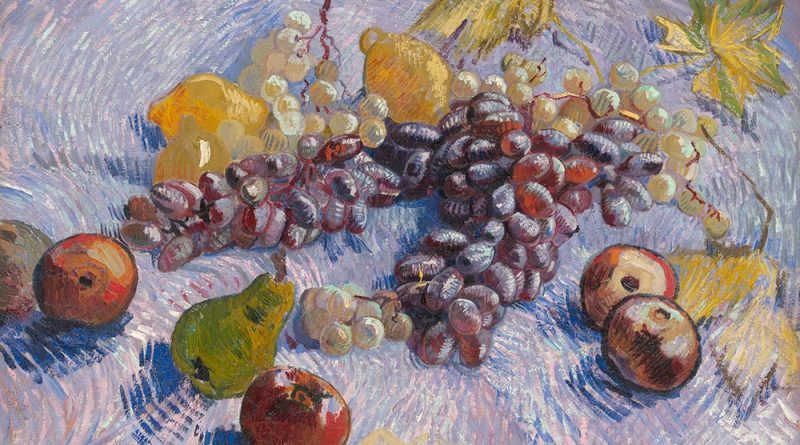 Грозде, лимони, круши и ябълки